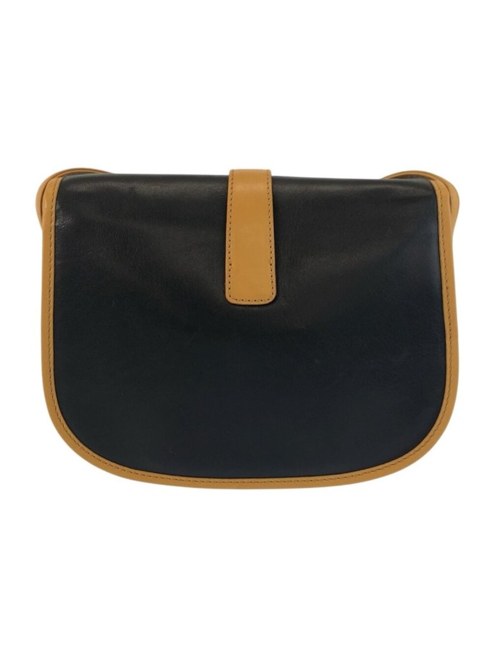 Celine Vintage Black Brown Gold Leather Shoulder Bag Pochette - Picture 2 of 9